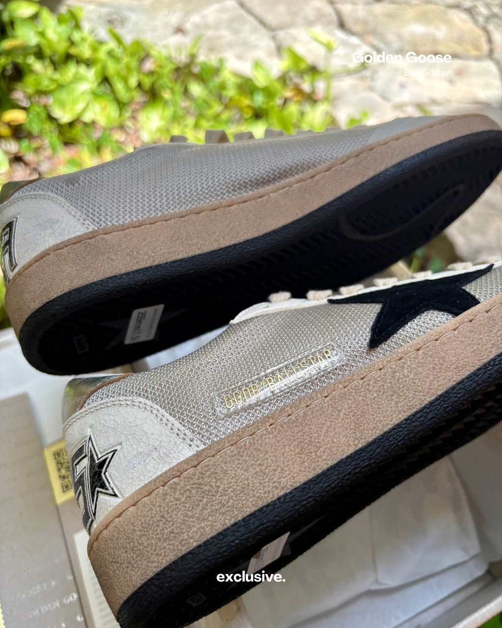 Golden Goose Ball-Star Net Beige & Black
