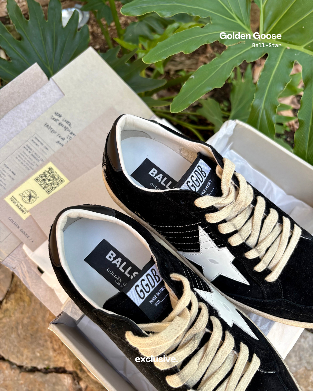 Golden Goose Ball-Star High-Top Black