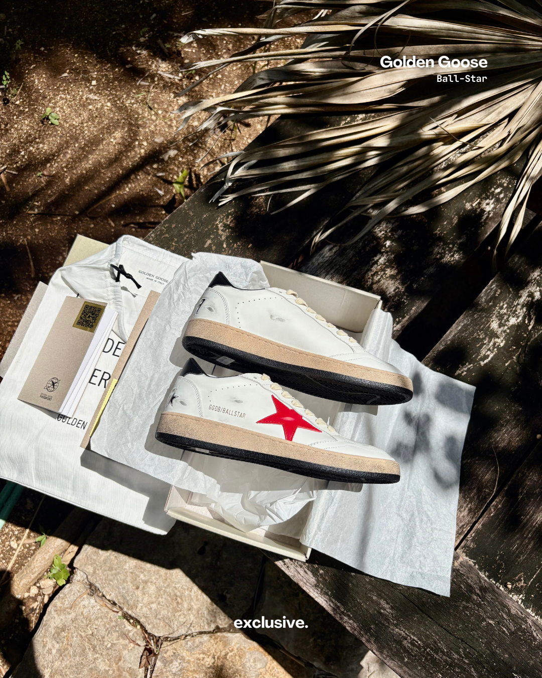 Golden Goose Ball-Star Red and black