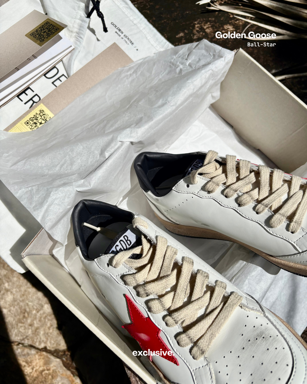 Golden Goose Ball-Star Red and black
