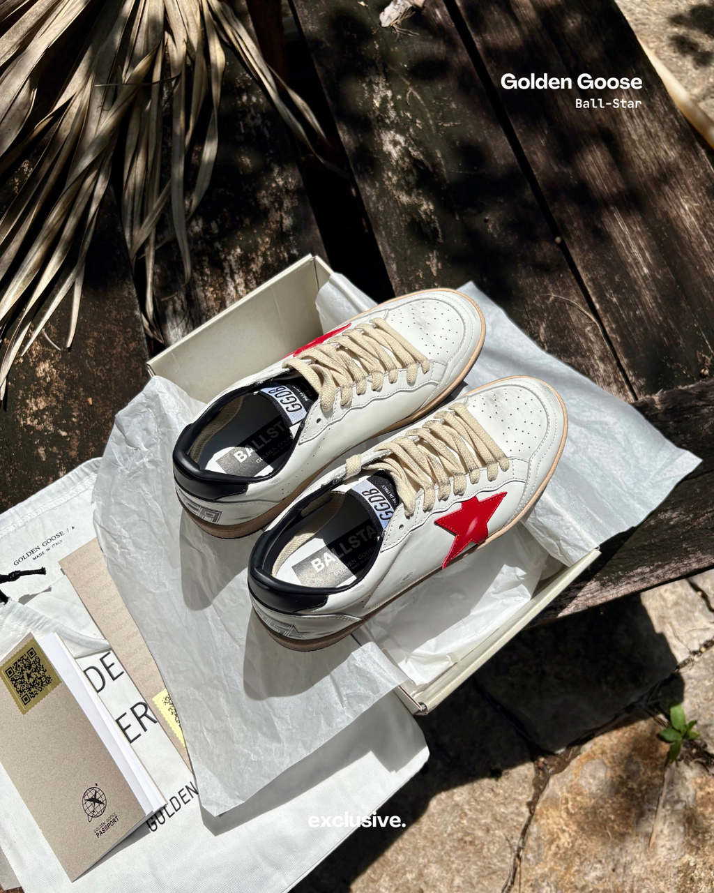 Golden Goose Ball-Star Red and black