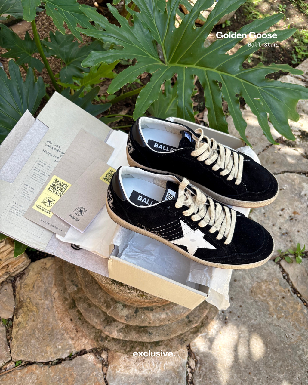 Golden Goose Ball-Star High-Top Black